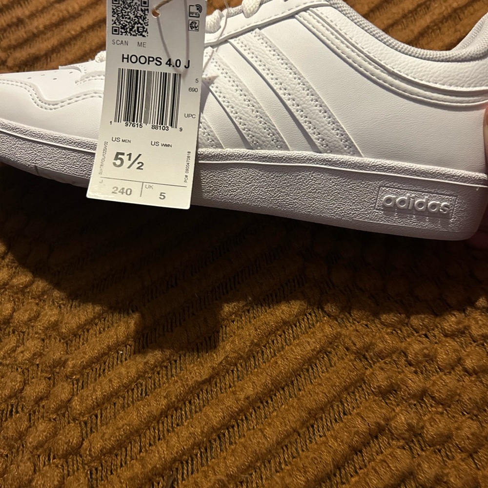 Adidas Hoops 4.0 White Sneakers